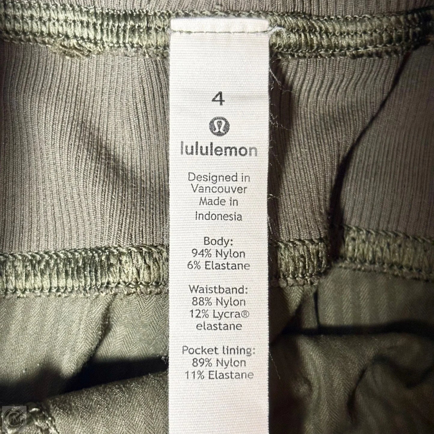 Athletic Pants By Lululemon In Green, Size: S