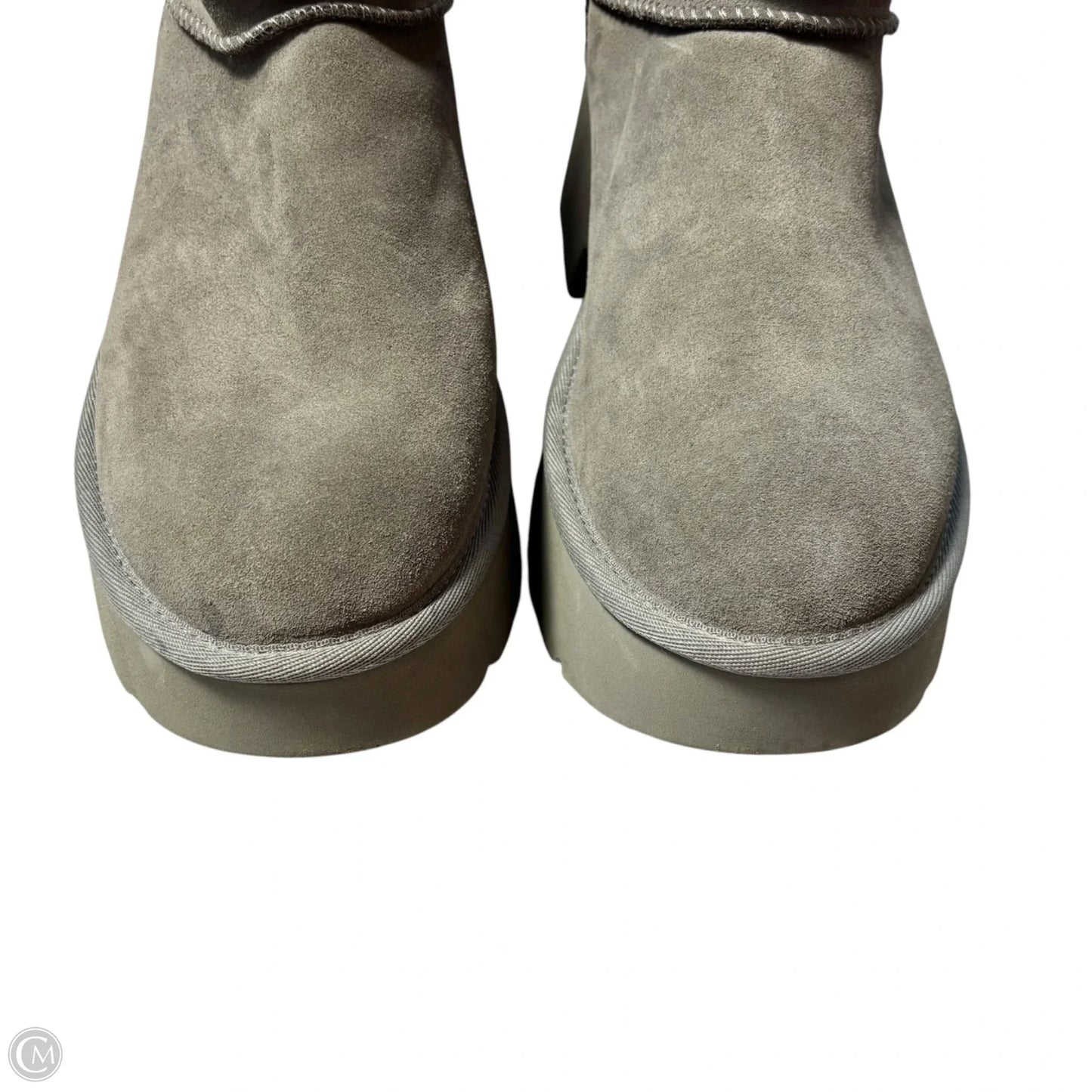 Boots Designer By Ugg In Grey, Size: 11