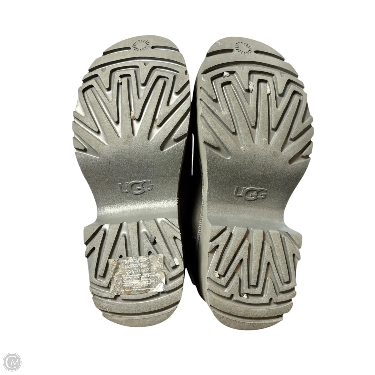 Boots Designer By Ugg In Grey, Size: 11