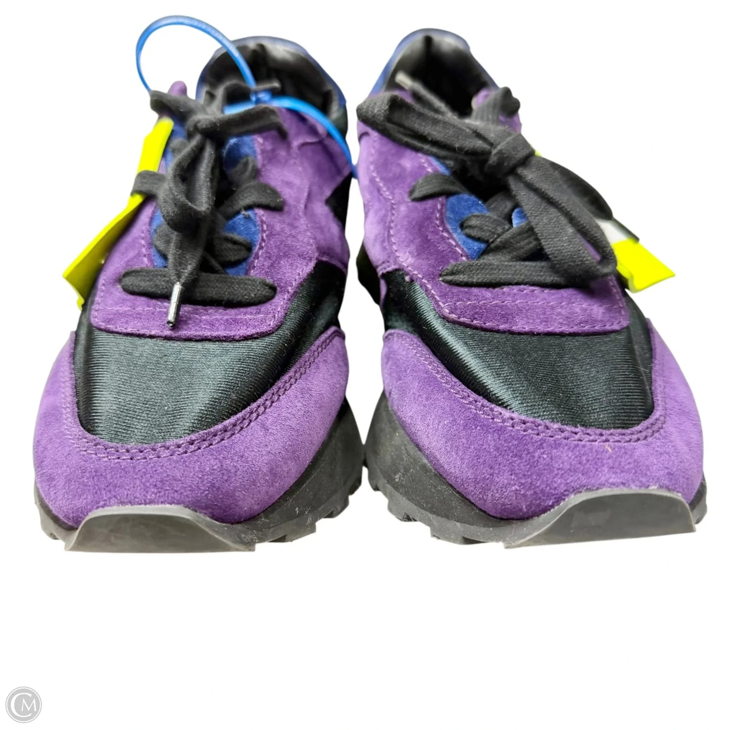 Shoes Luxury Designer By Off-white In Black & Purple, Size: 8.5