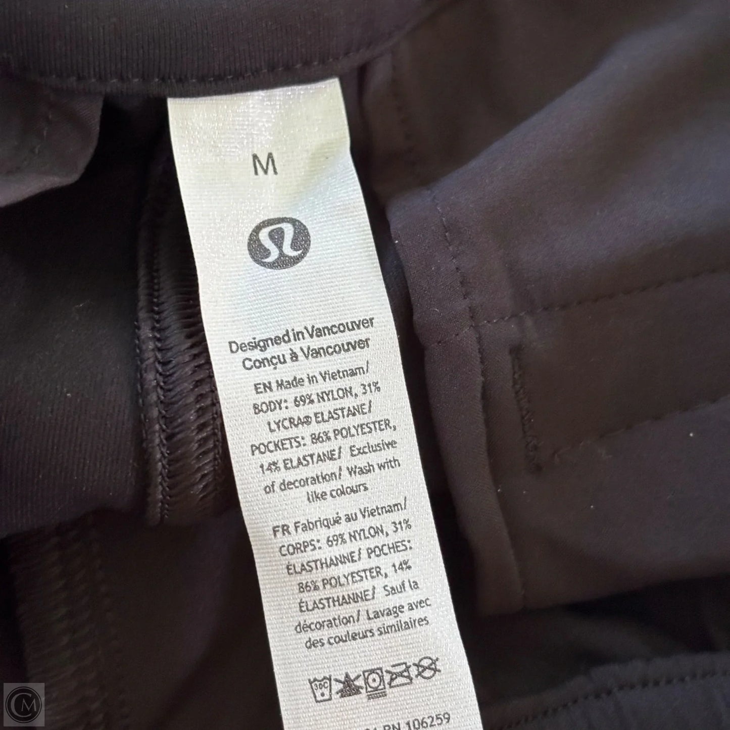 Athletic Pants By Lululemon In Black, Size: M