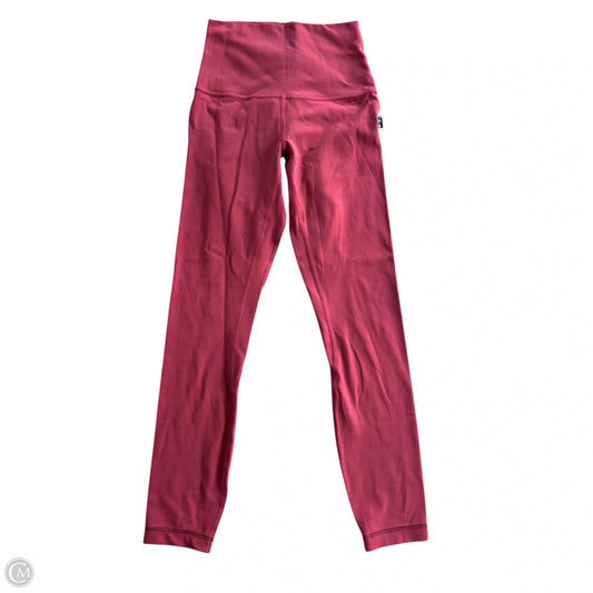 Athletic Leggings By Lululemon In Pink, Size: Xs