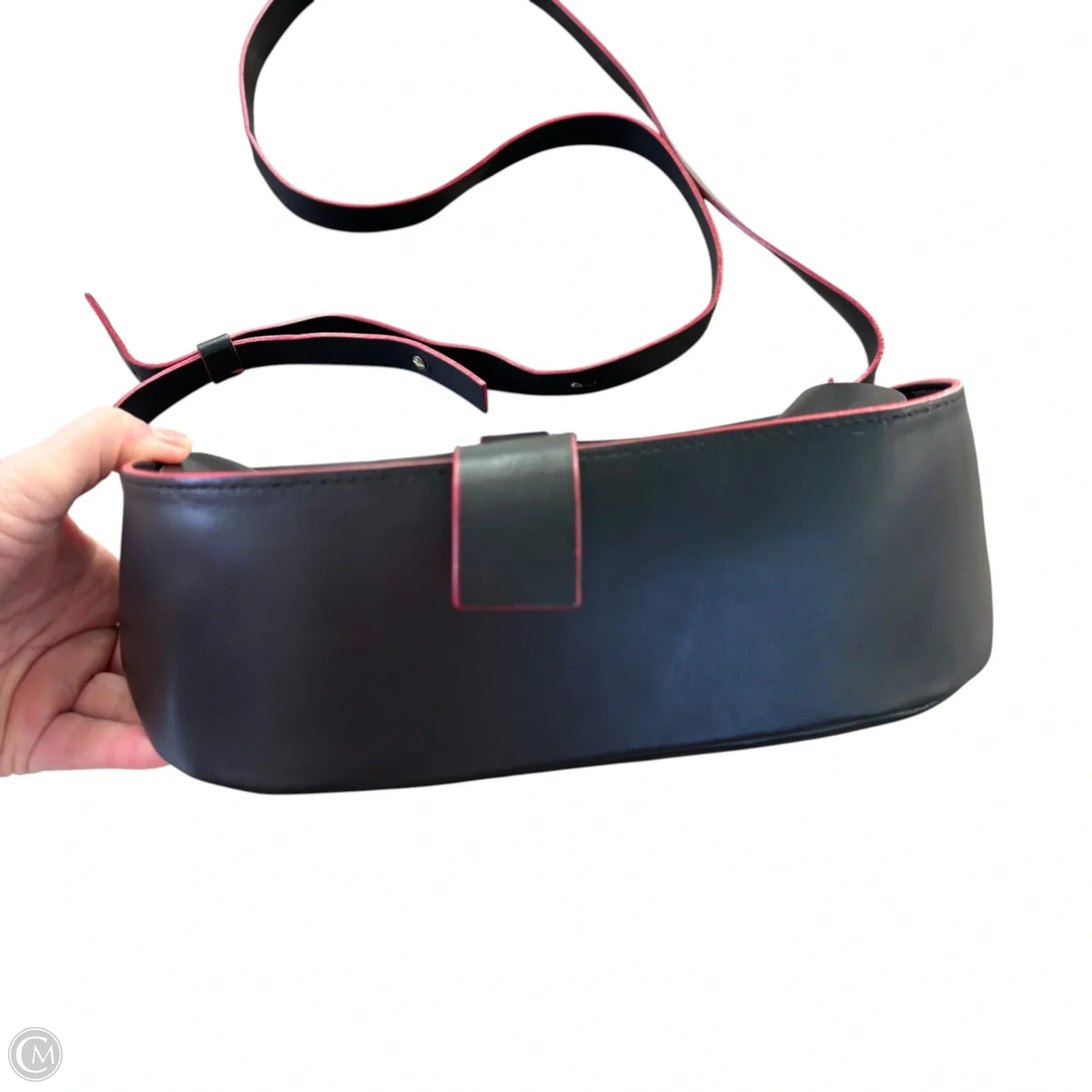 Handbag Leather By Victoria Napoli, Size: Medium