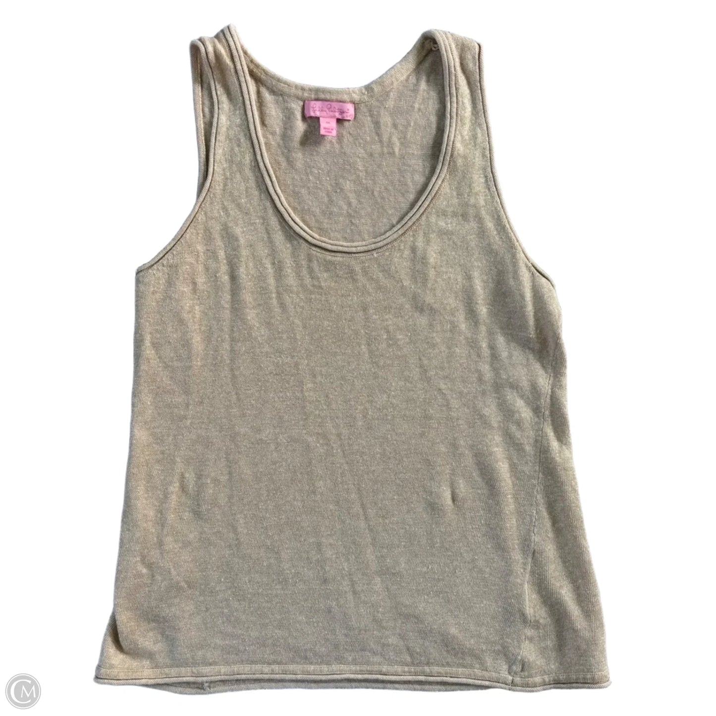 Tank Top Designer By Lilly Pulitzer In Tan, Size: M