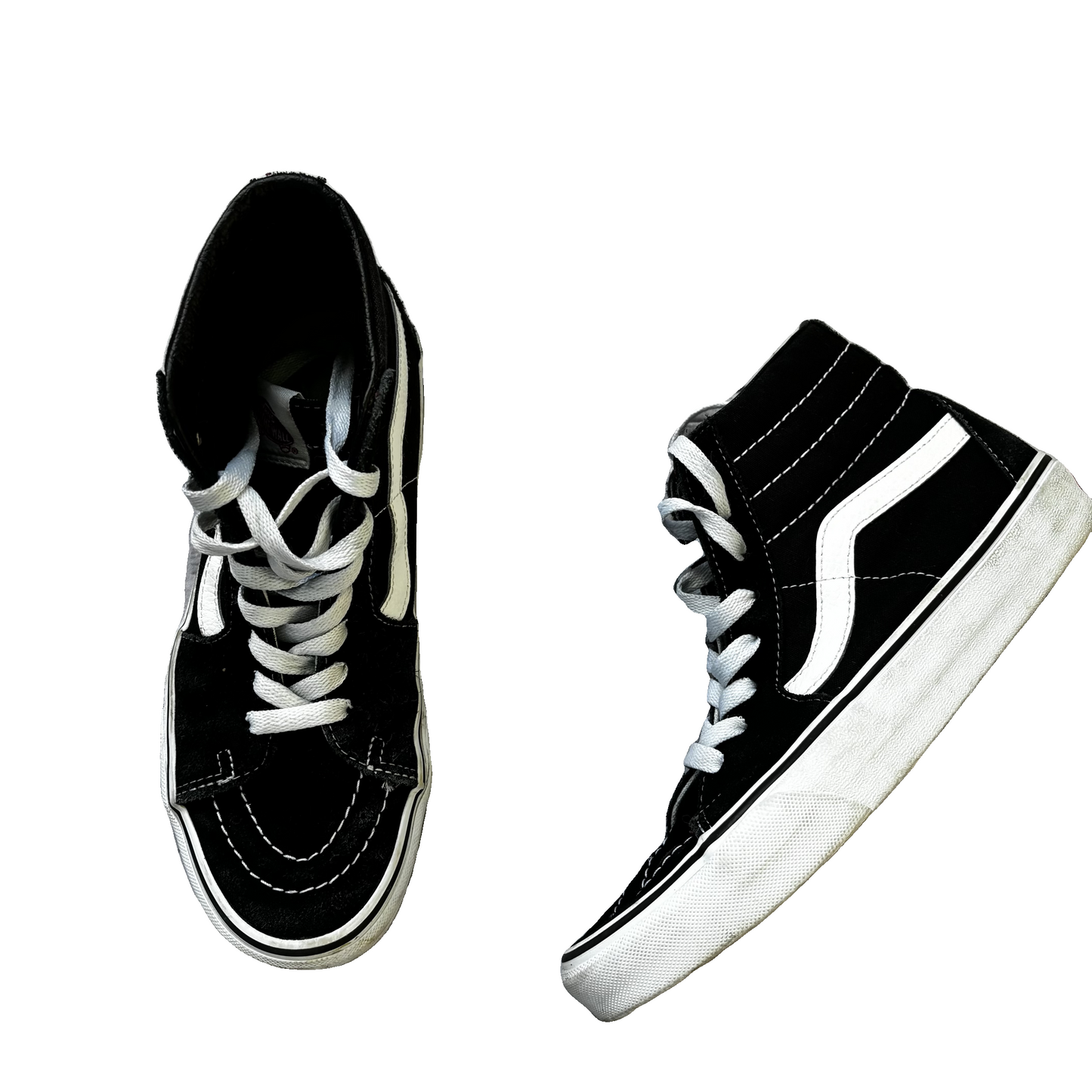 Shoes Sneakers By Vans In Black & White, Size: 8.5