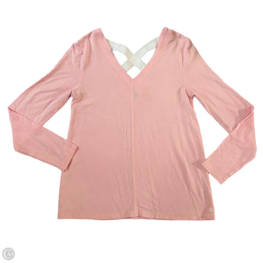 Top Long Sleeve Designer By Lilly Pulitzer In Pink, Size: S