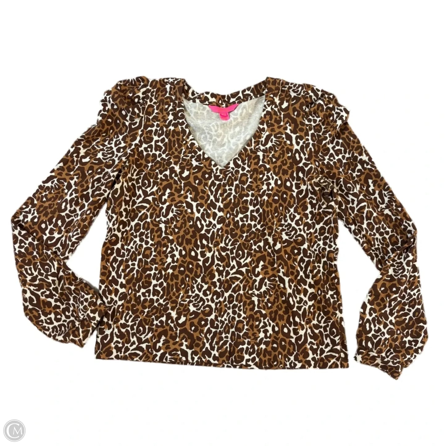 Top Long Sleeve Designer By Lilly Pulitzer In Animal Print, Size: M