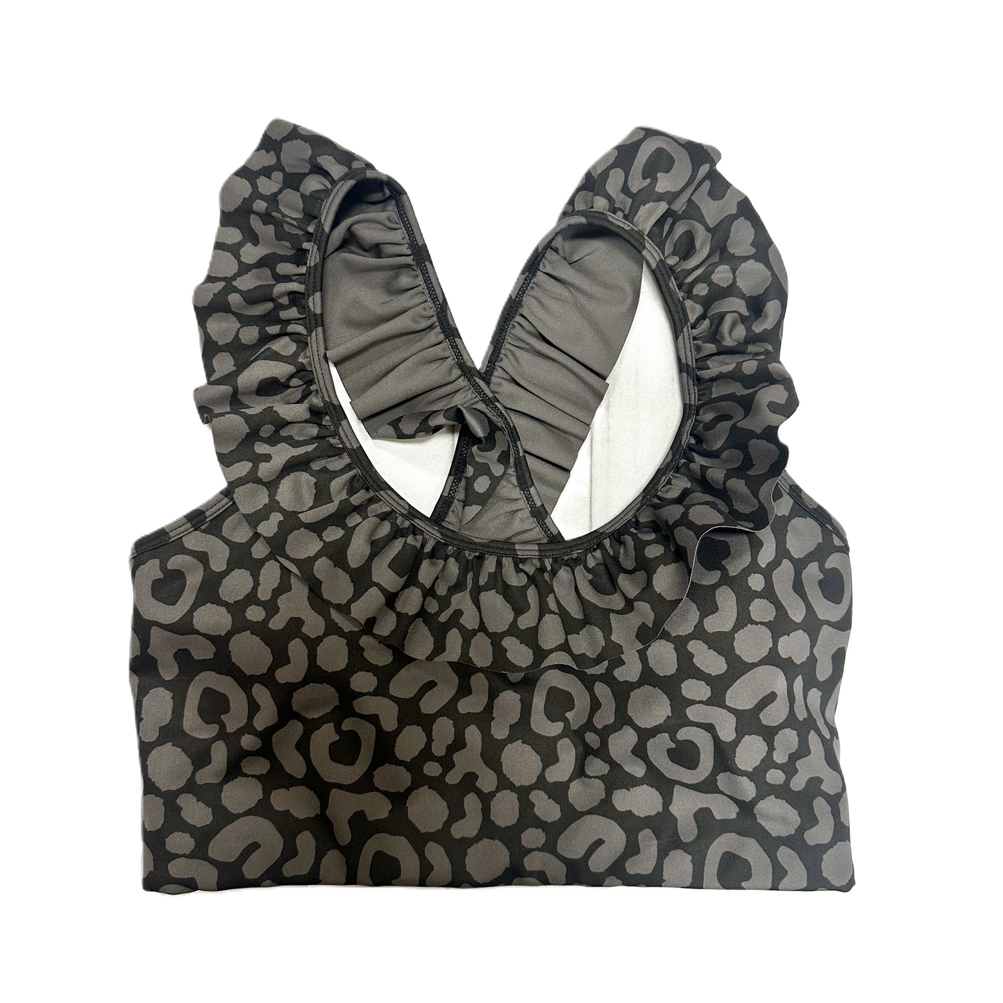 Athletic Bra By Emily McCarthy In Black & Grey, Size: S