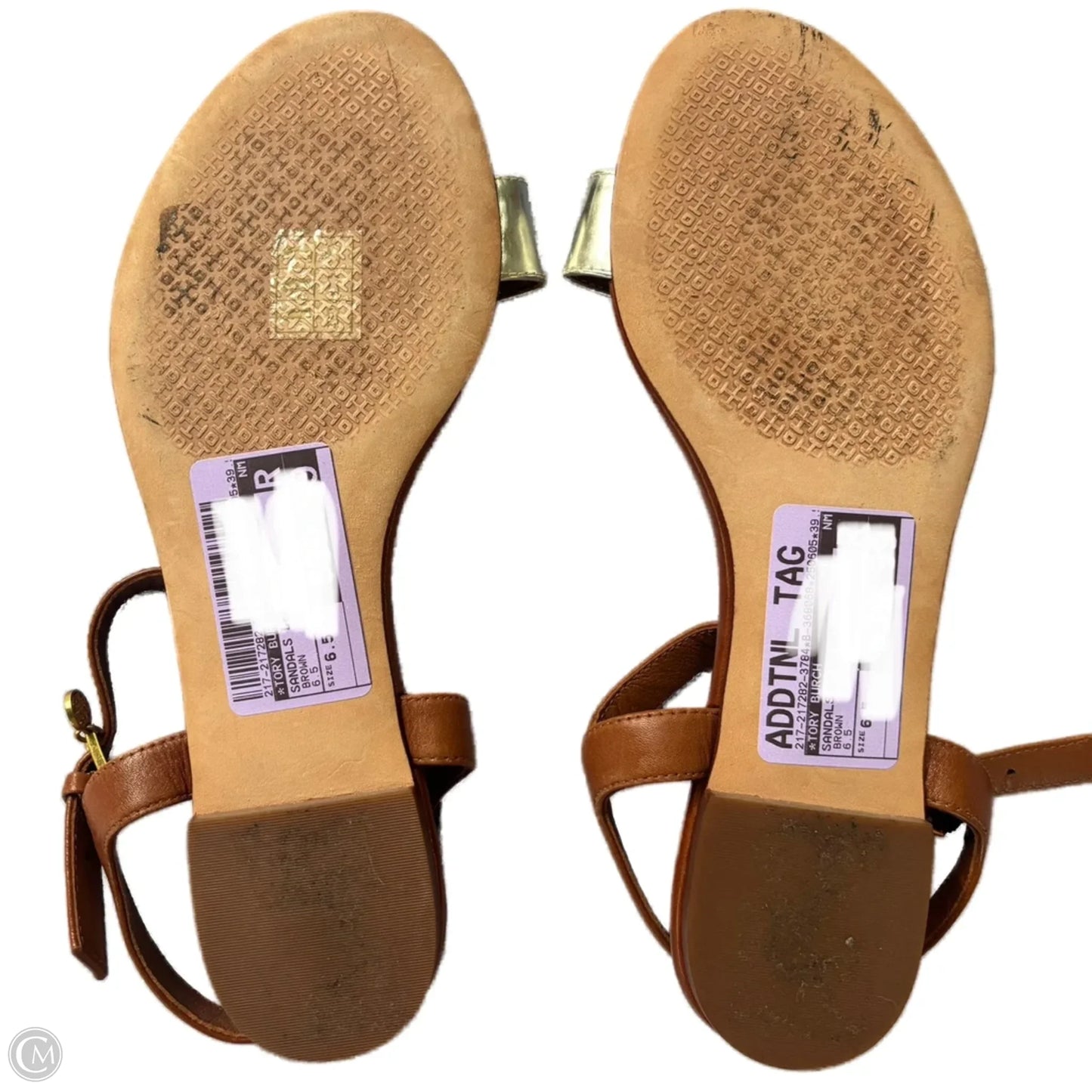 Sandals Designer By Tory Burch In Brown, Size: 6.5