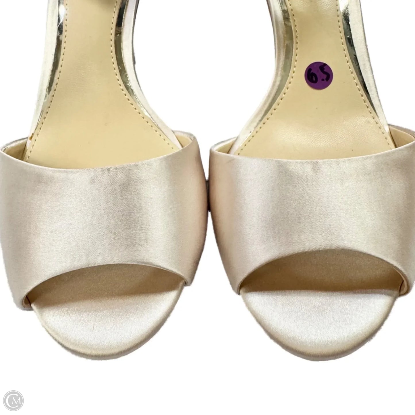 Shoes Heels Kitten By Badgley Mischka In Cream, Size: 6.5