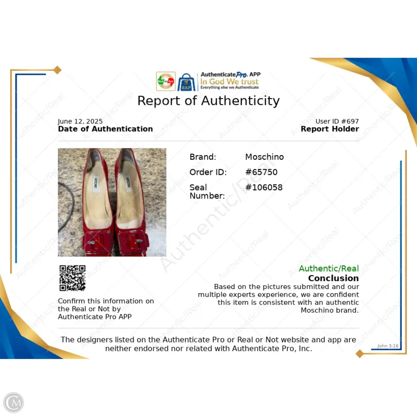 Shoes Luxury Designer By Moschino In Red, Size: 8.5