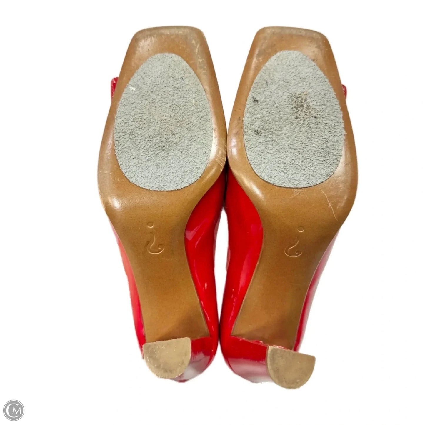 Shoes Luxury Designer By Moschino In Red, Size: 8.5