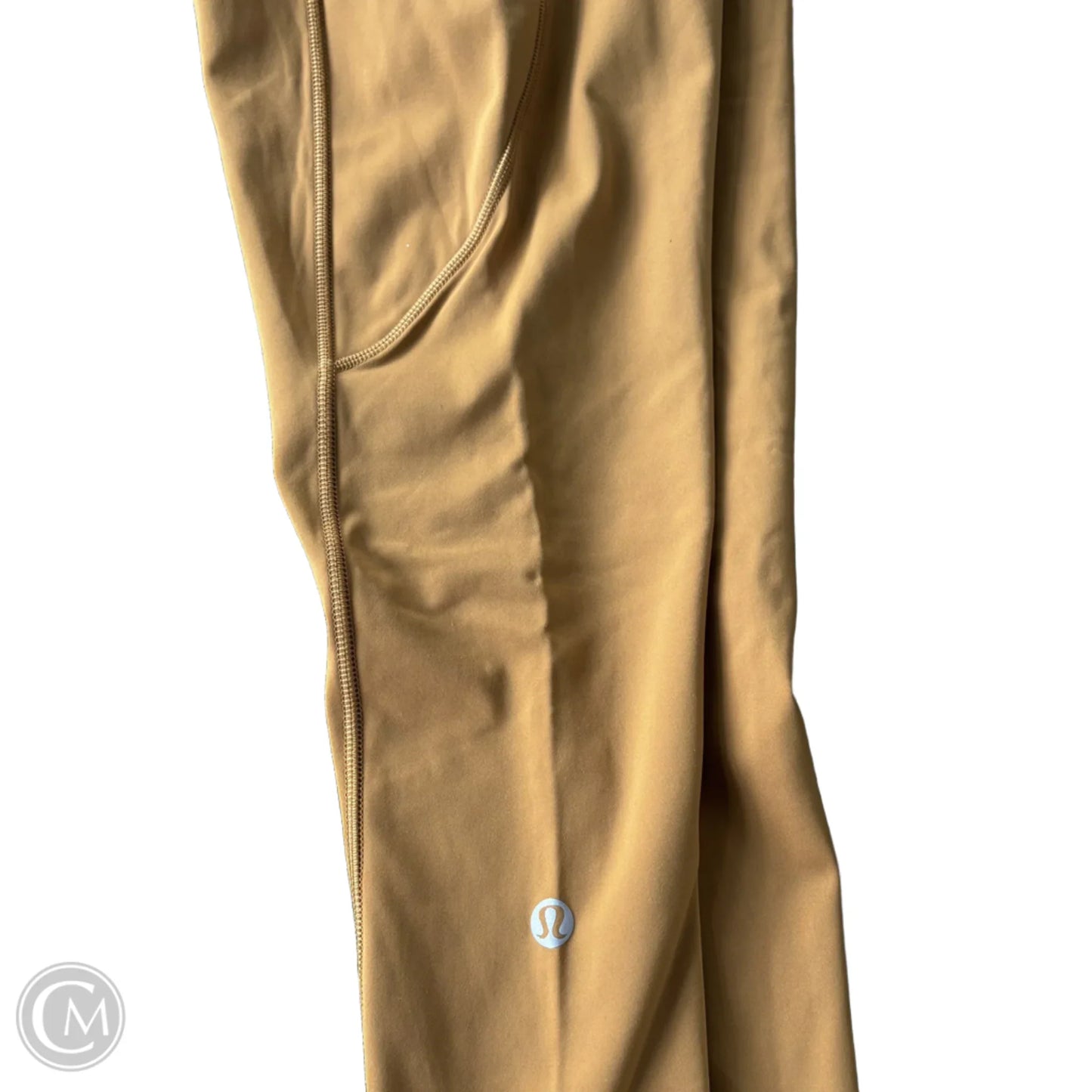 Athletic Leggings By Lululemon In Yellow, Size: 4