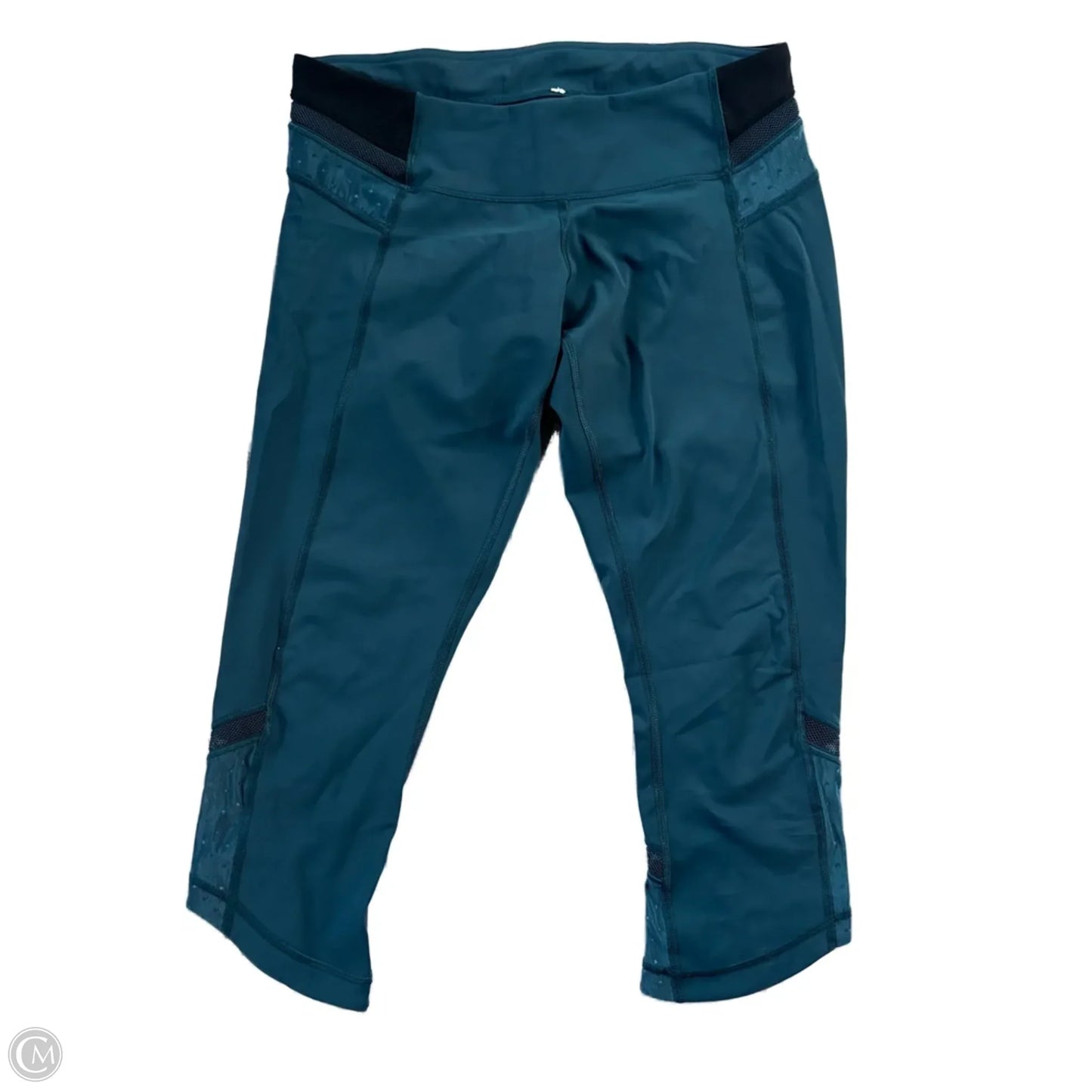 Athletic Capris By Lululemon In Blue, Size: M