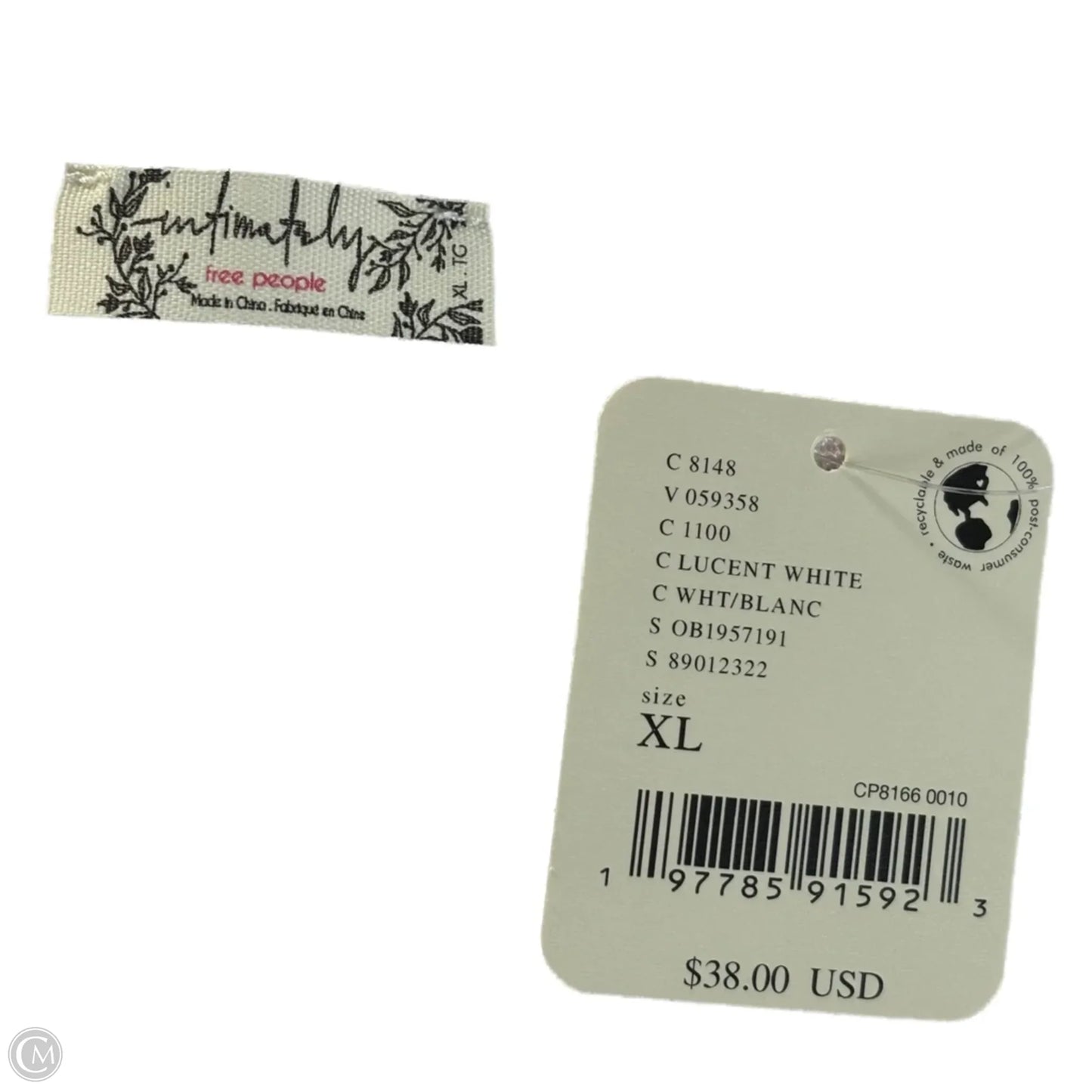 Top Sleeveless By Free People In White, Size: Xl