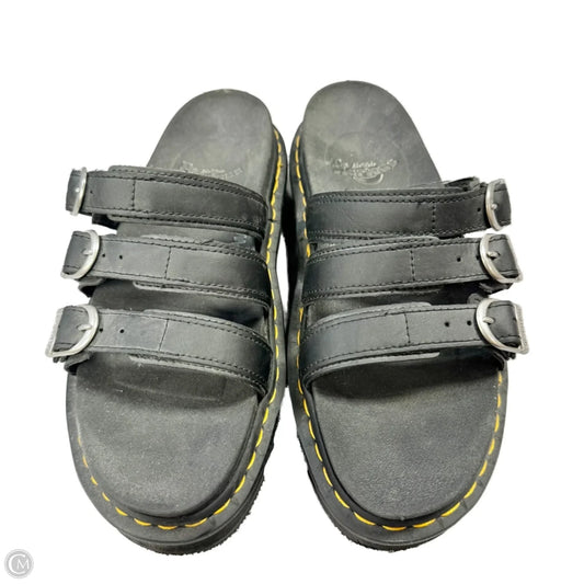 Sandals Flats By Dr Martens In Black, Size: 8