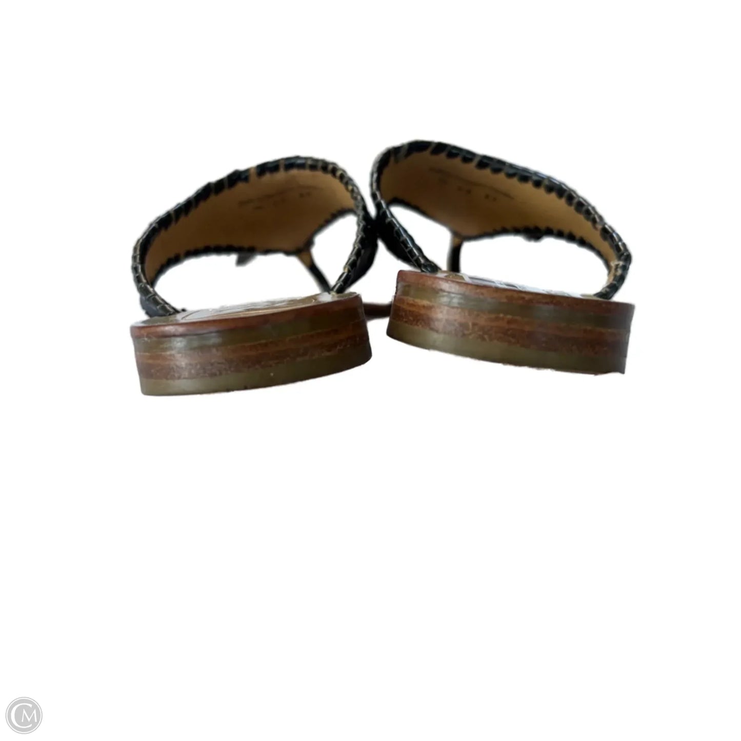 Sandals Flip Flops By Jack Rogers In Black & Tan, Size: 7