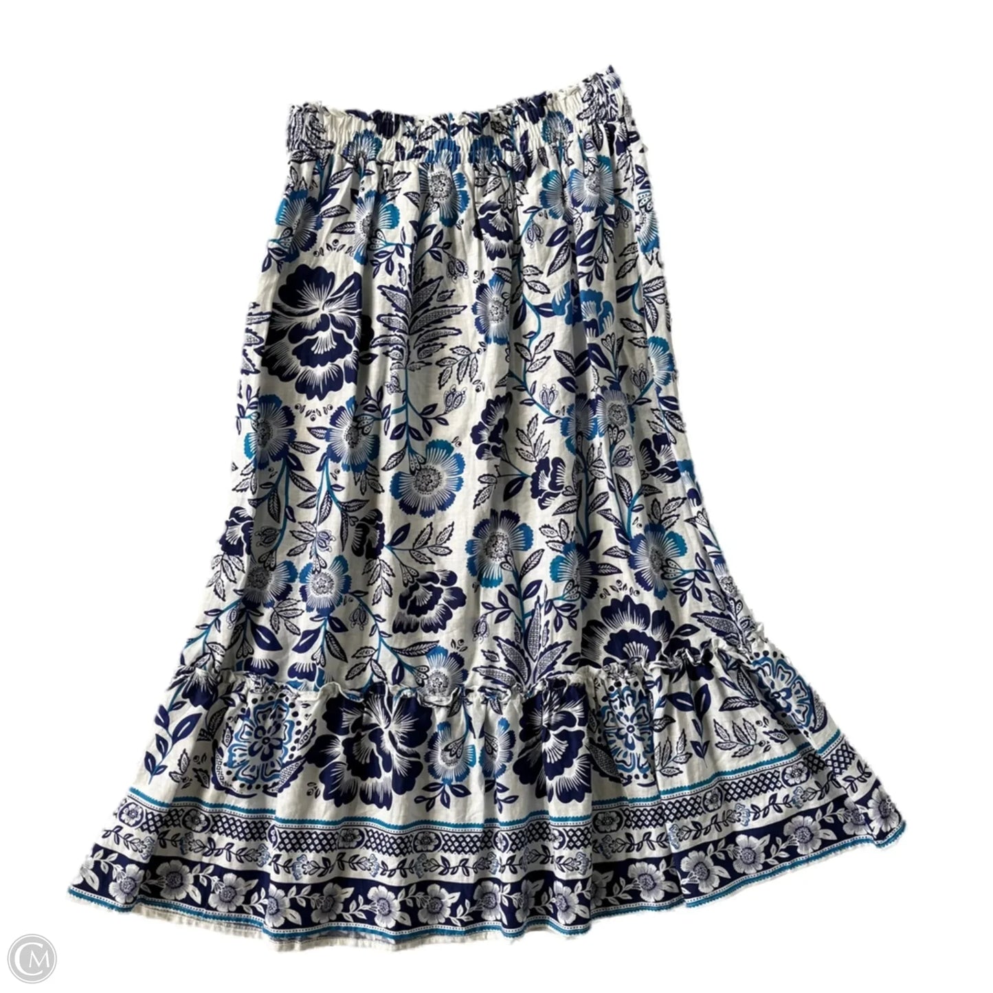Skirt Maxi By Rachel Zoe In Blue & White, Size: M