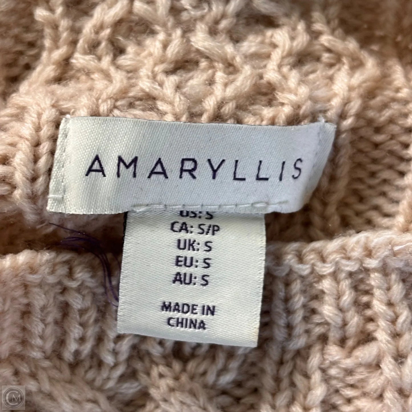 Sweater By Amaryllis In Cream, Size: S