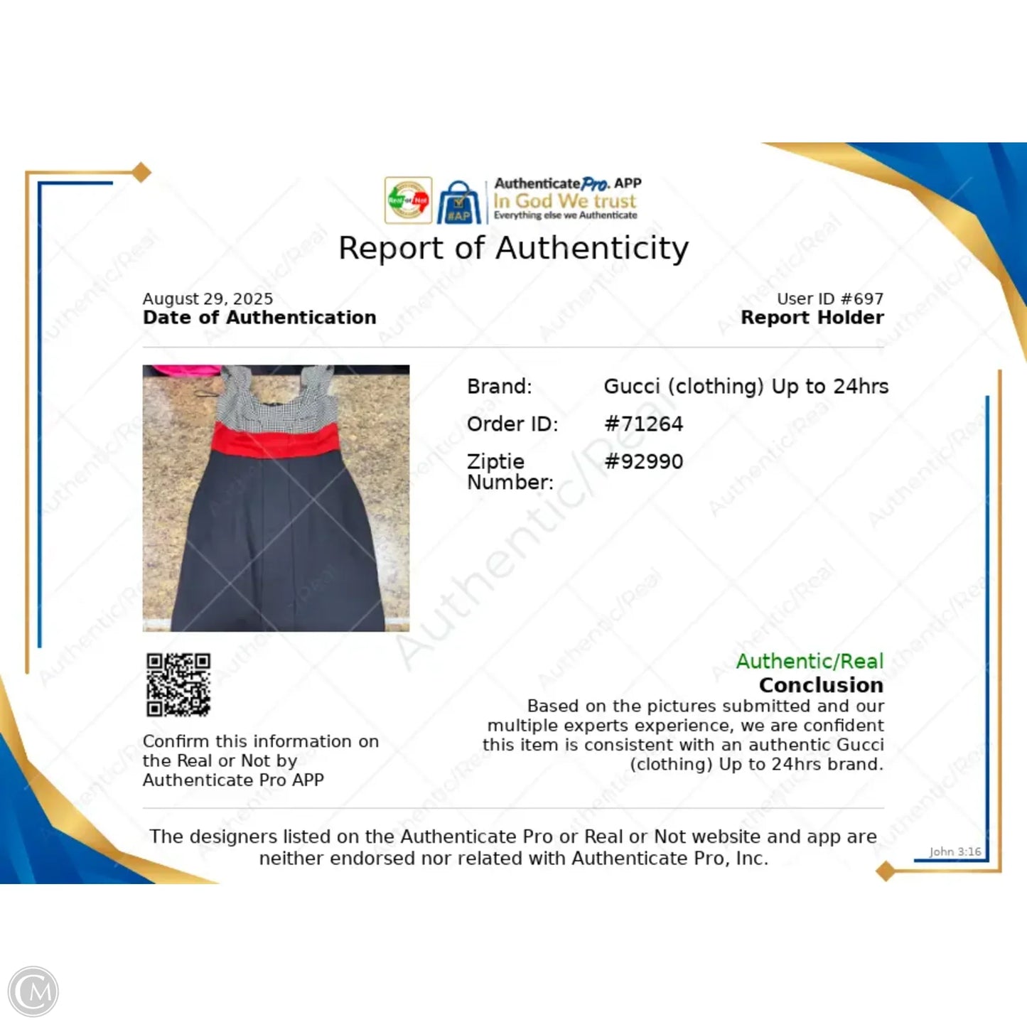 Dress Luxury Designer By Gucci In Black & Red, Size: Xs