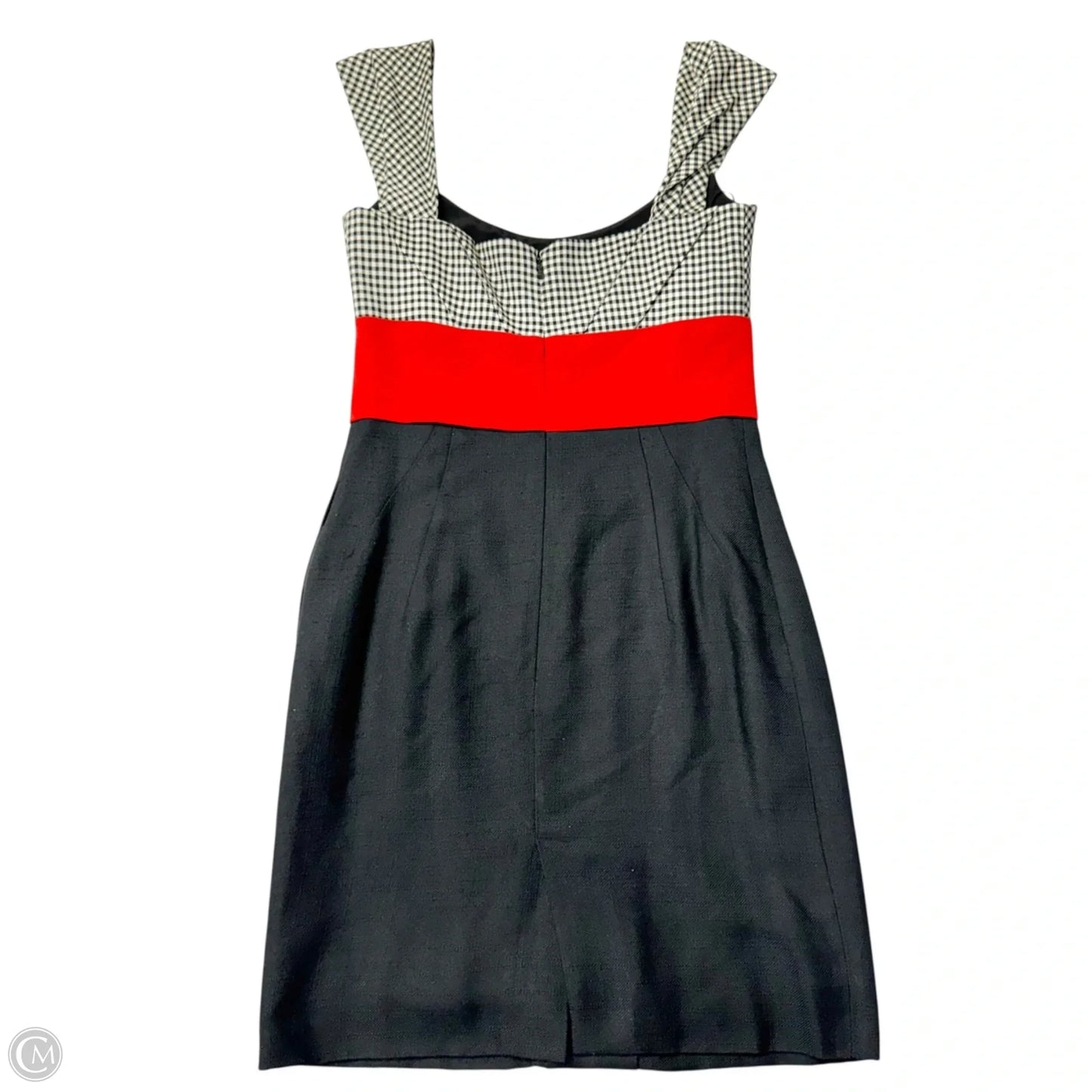 Dress Luxury Designer By Gucci In Black & Red, Size: Xs