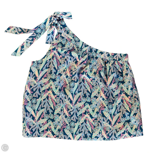 Top Sleeveless Designer By Lilly Pulitzer In Blue & Purple, Size: L