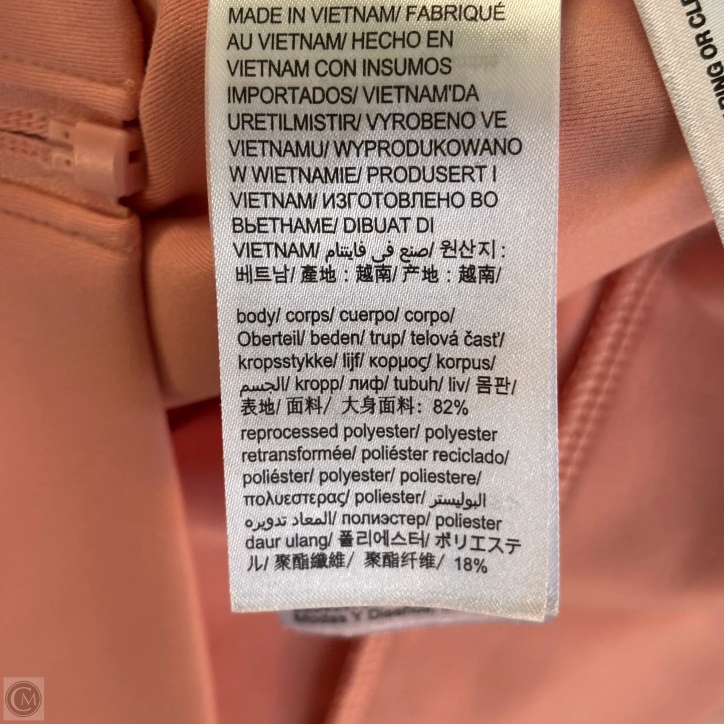 Athletic Sweatshirt Hoodie By Calvin Klein In Pink, Size: S