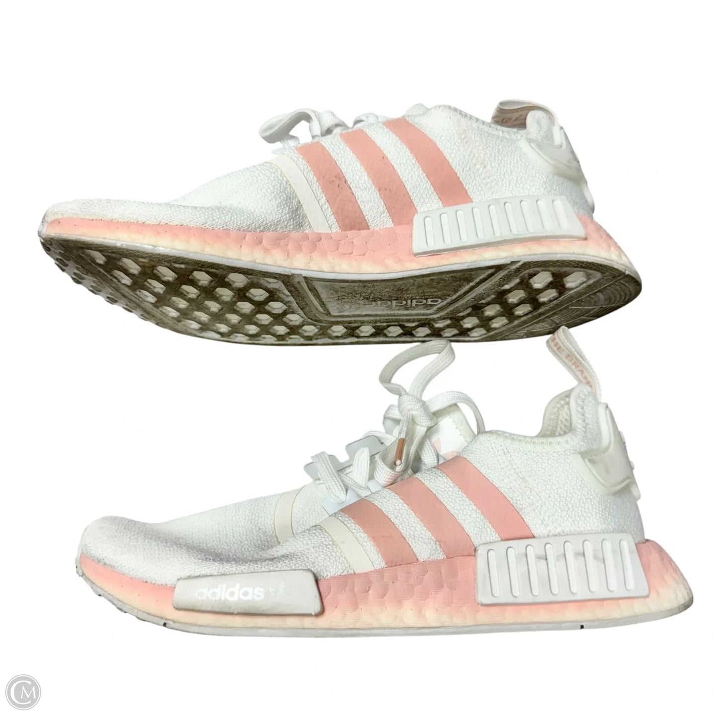 Shoes Athletic By Adidas In Pink & White, Size: 8