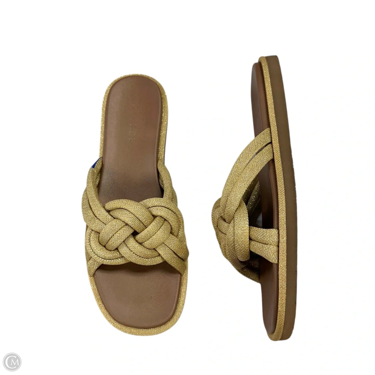 Sandals Flats By Rothys In Gold, Size: 10.5