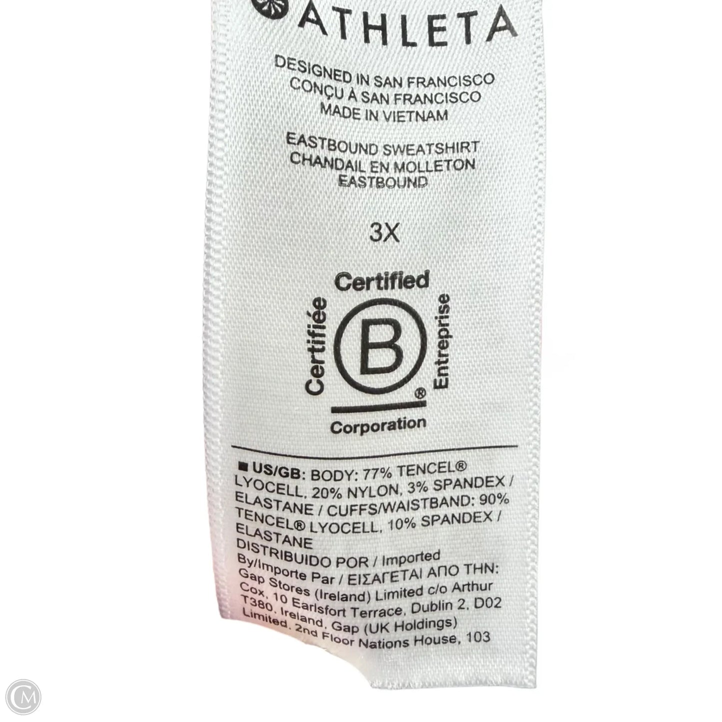 Sweatshirt Collar By Athleta In Green, Size: 3x