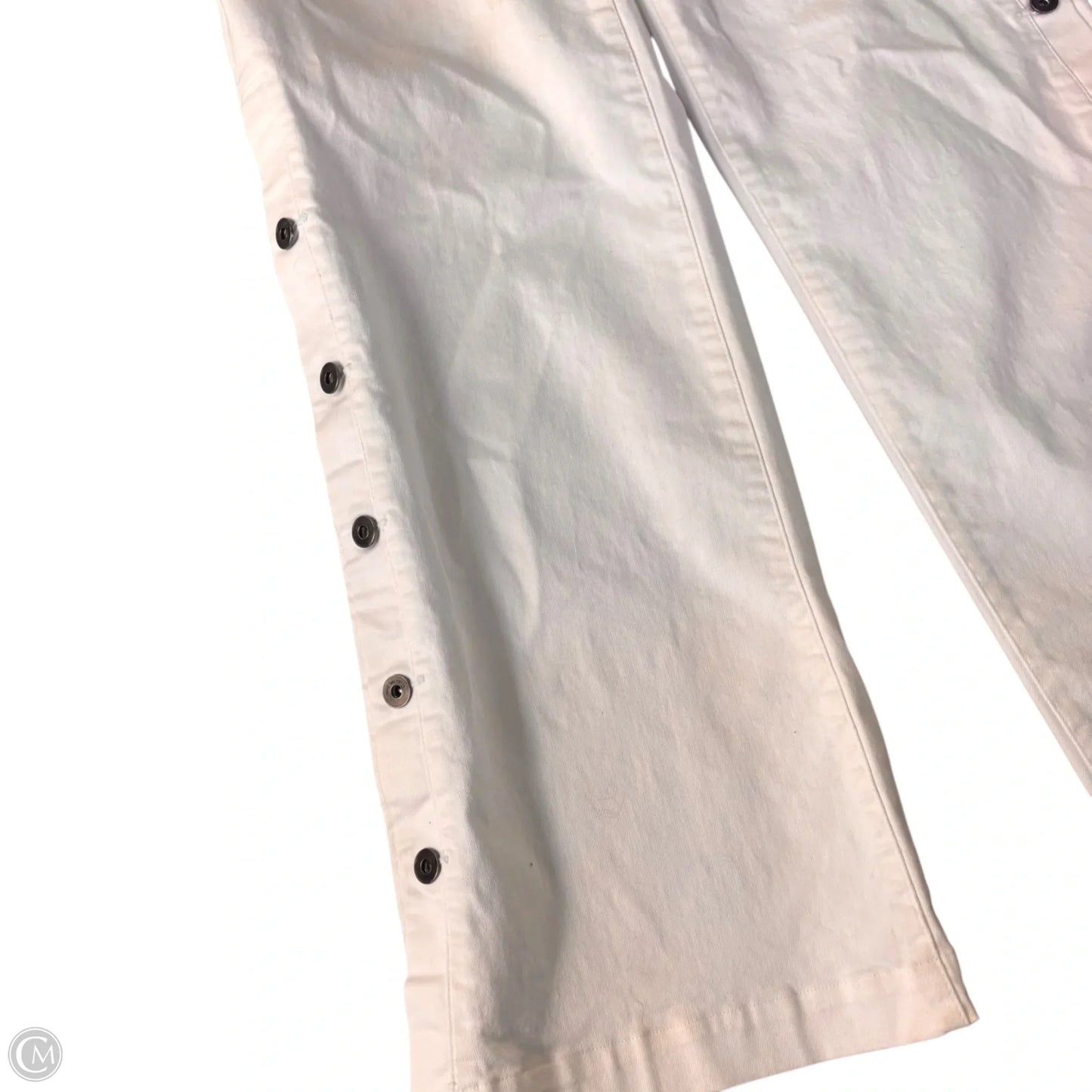 Jeans Flared By Peace Love World In White Denim, Size: 12
