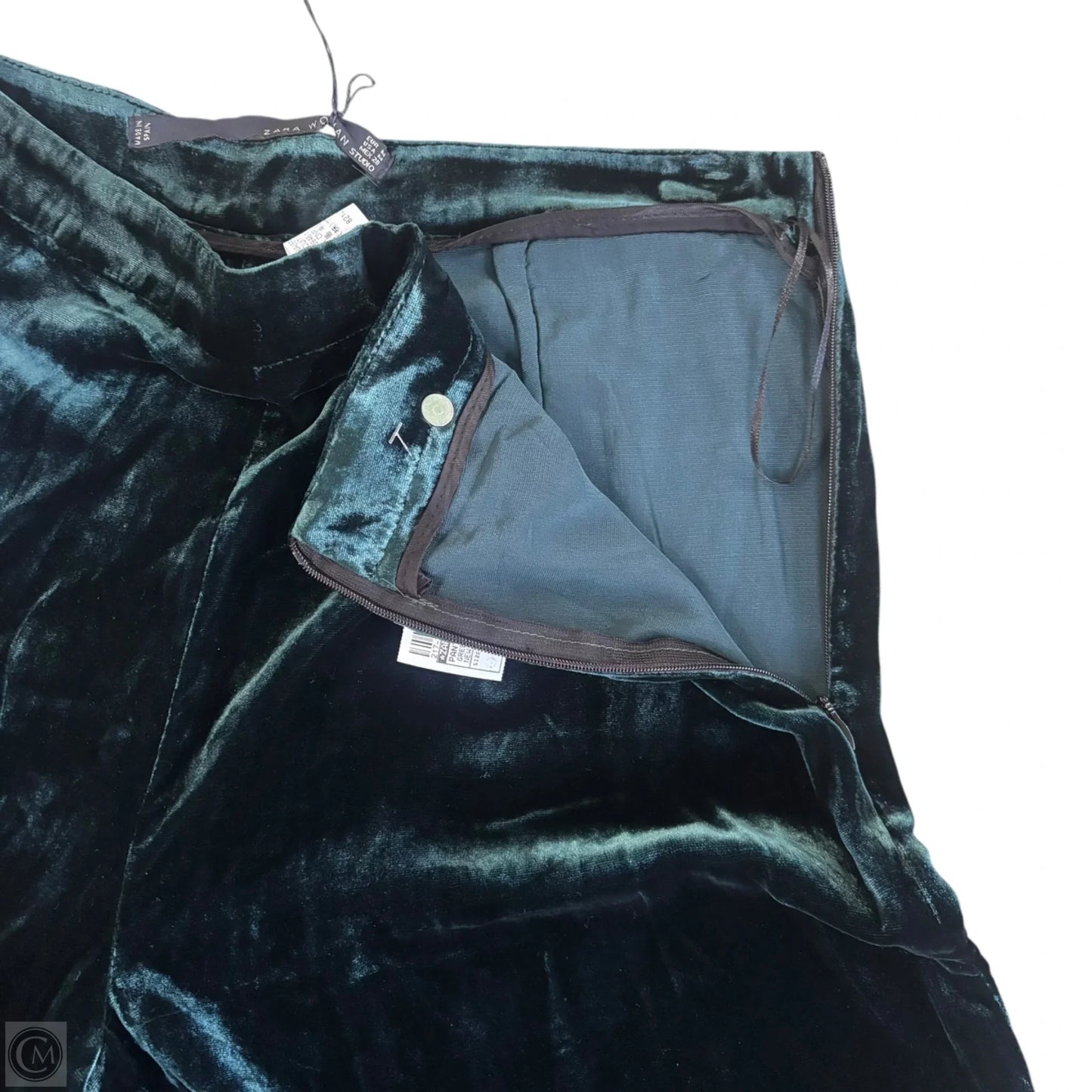 Pants Wide Leg By Zara Women In Green, Size: M