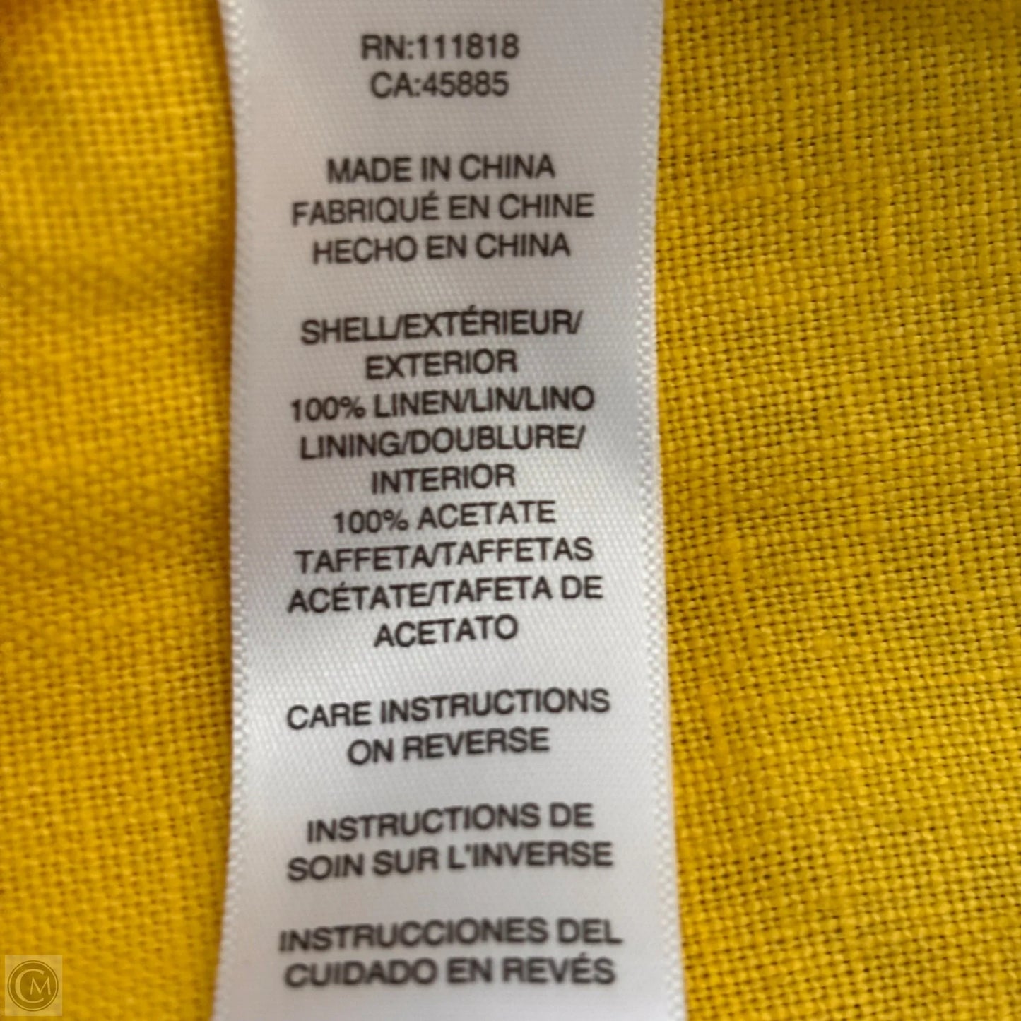 Blazer By Michael By Michael Kors In Yellow, Size: S