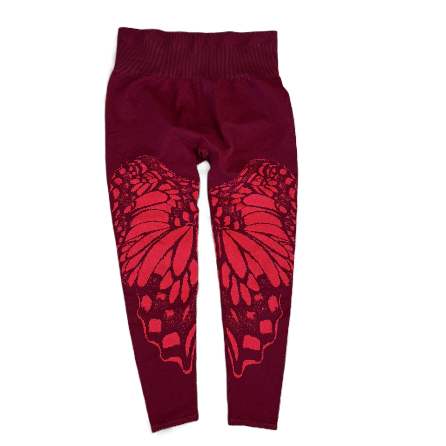 Athletic Leggings By Fabletics In Maroon, Size: S