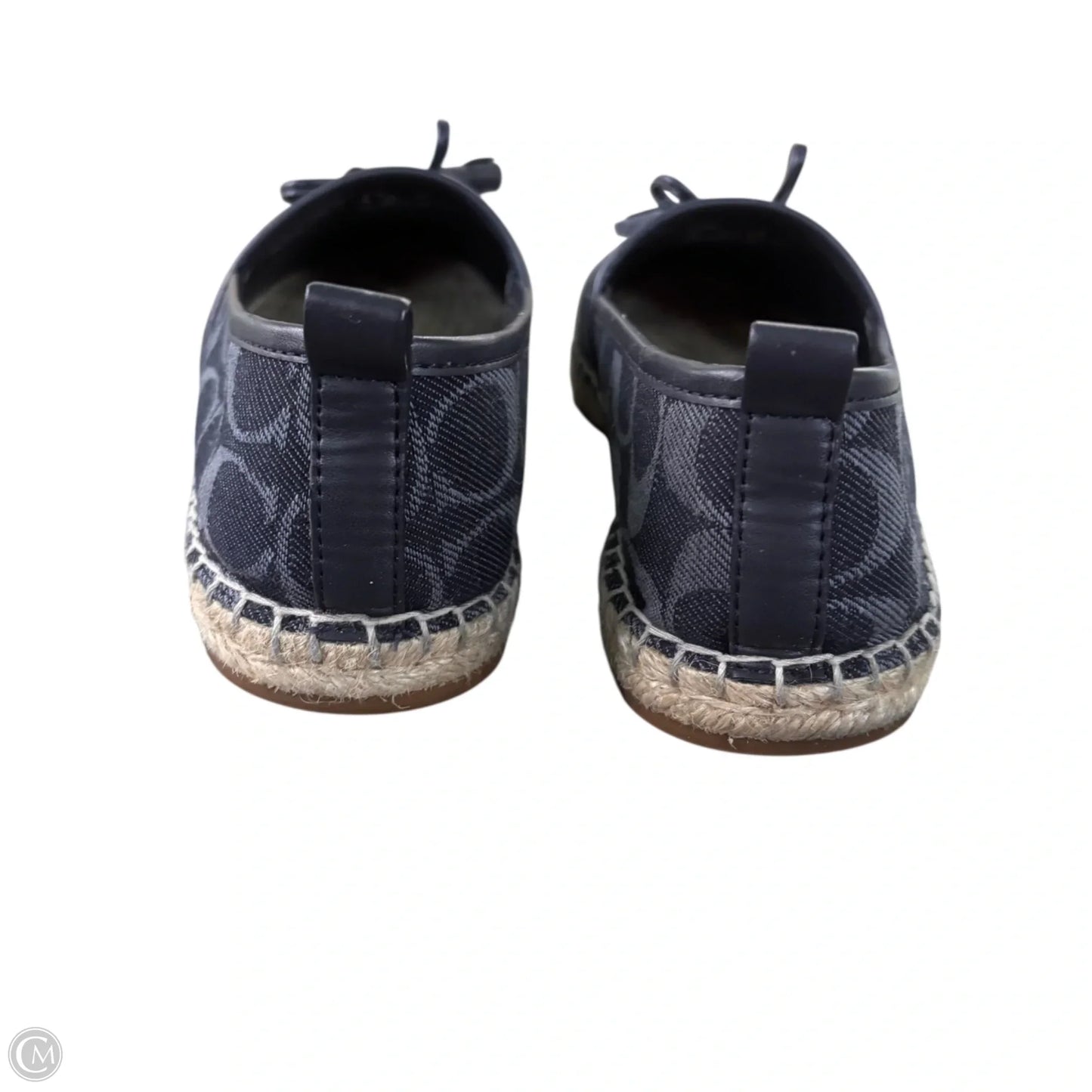 Shoes Designer By Coach In Blue & Tan, Size: 7