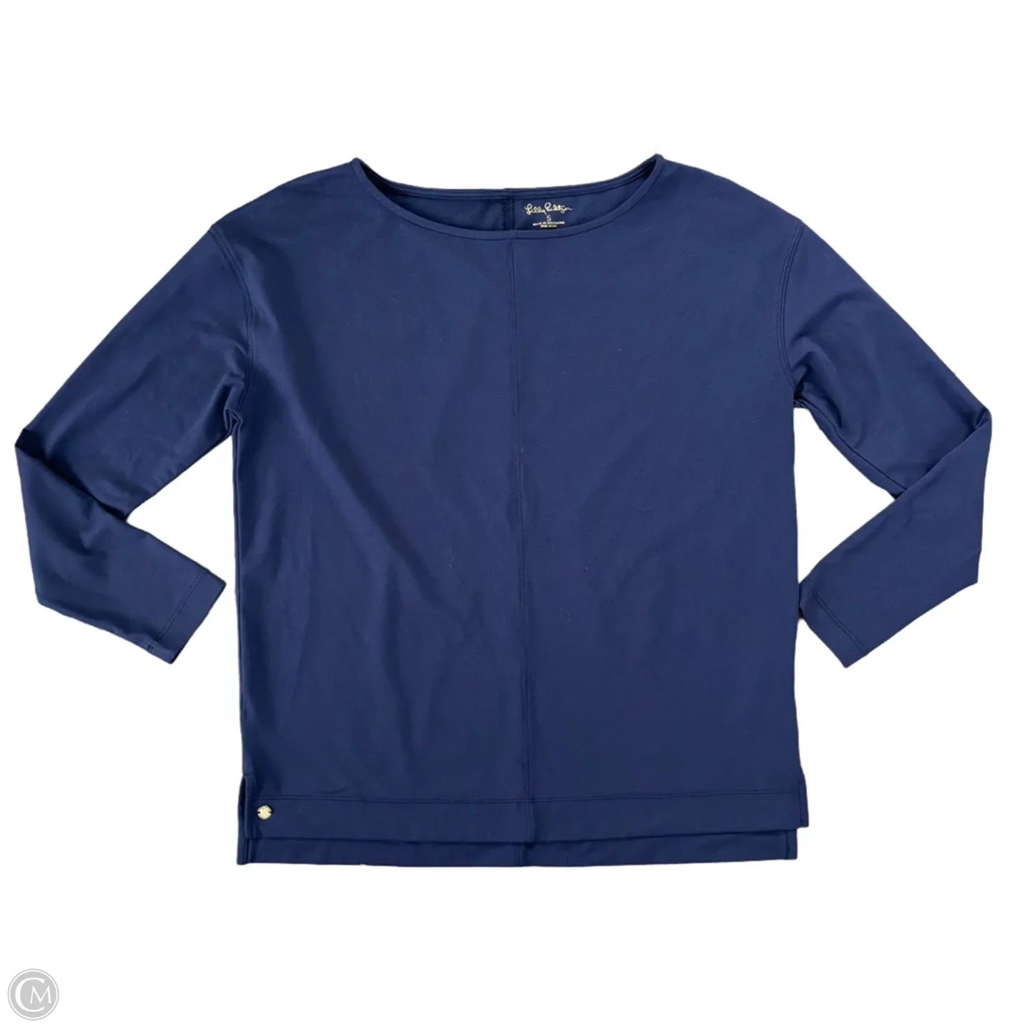 Top Long Sleeve Designer By Lilly Pulitzer In Navy, Size: S