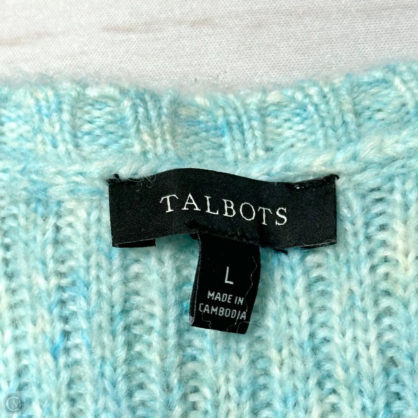 Sweater By Talbots In Blue, Size: L