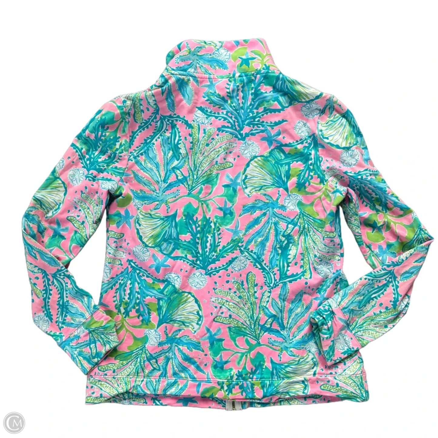 Jacket Designer By Lilly Pulitzer In Green & Pink, Size: M