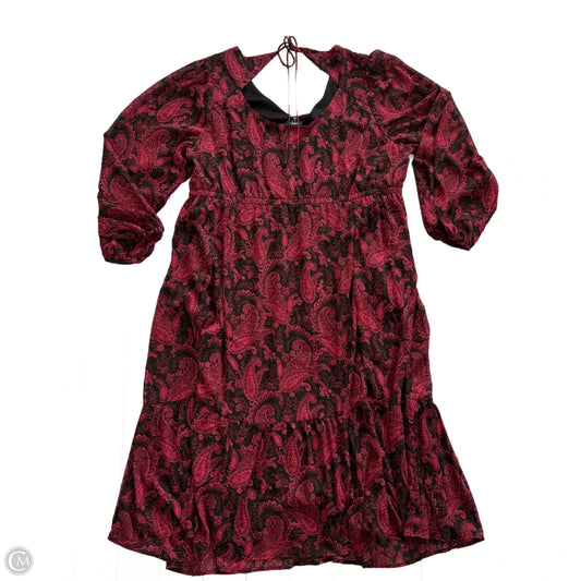 Dress Casual Maxi By Torrid In Black & Red, Size: 3x