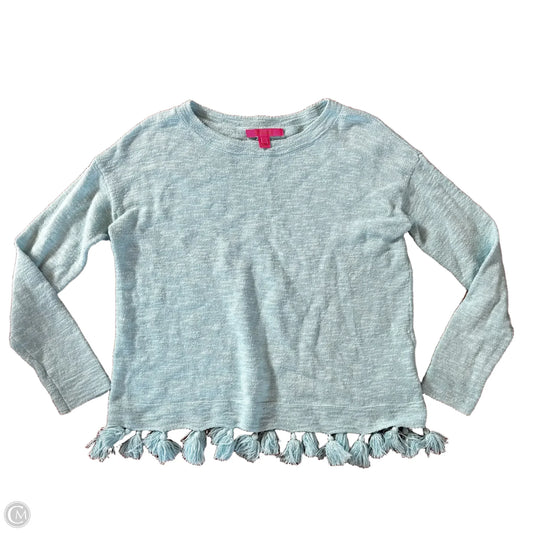 Top Long Sleeve Designer By Lilly Pulitzer In Blue, Size: S