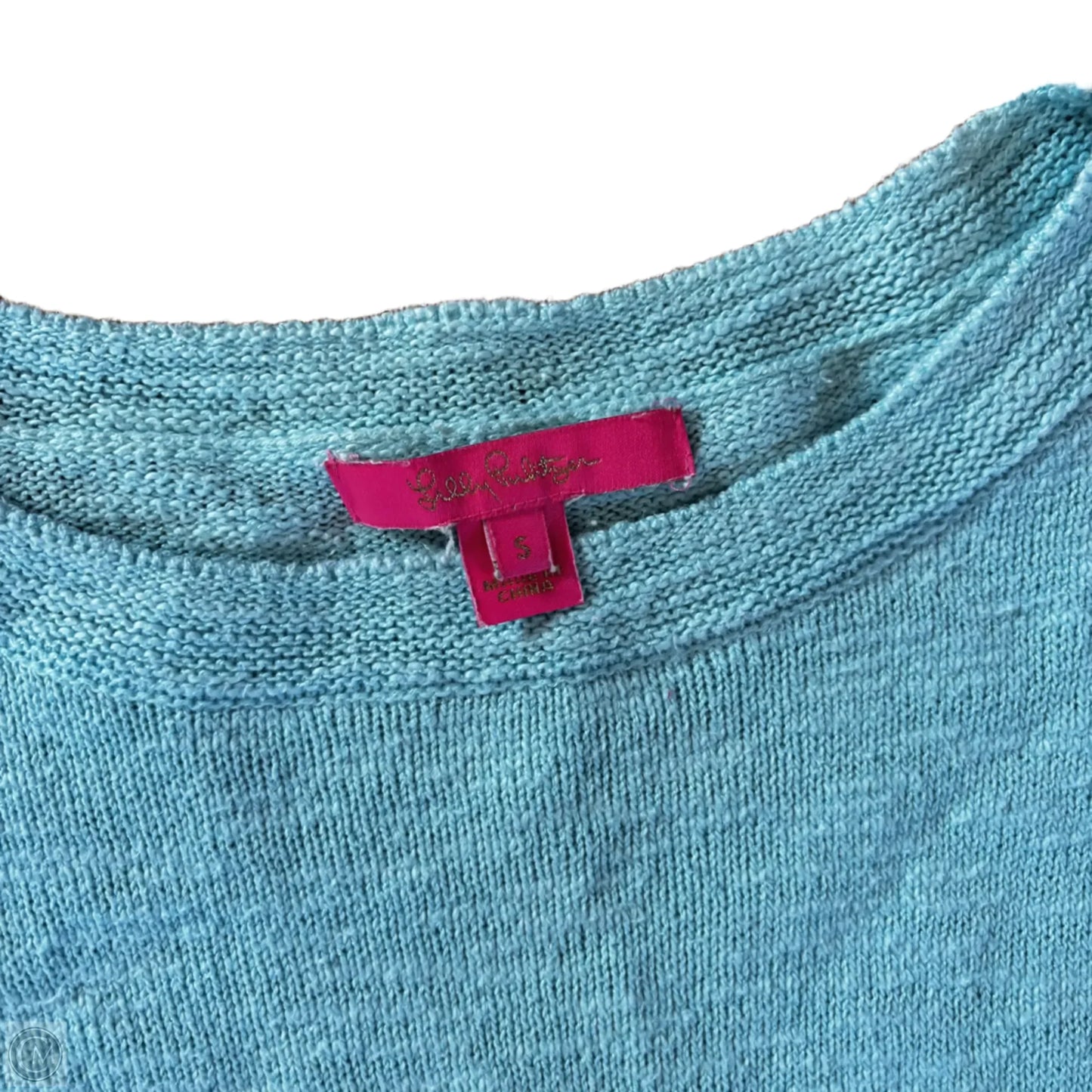 Top Long Sleeve Designer By Lilly Pulitzer In Blue, Size: S