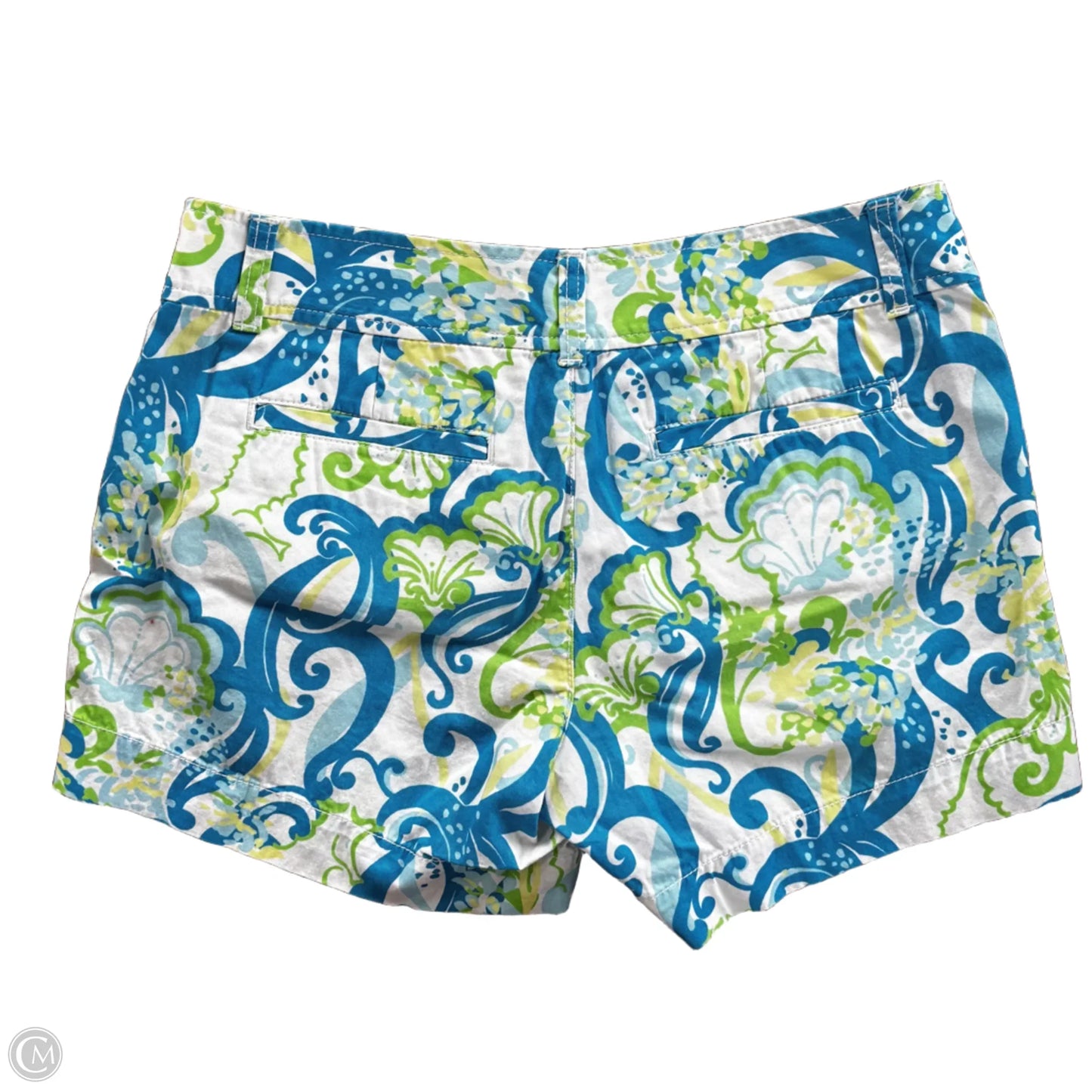 Shorts Designer By Lilly Pulitzer In Blue & Green, Size: 4