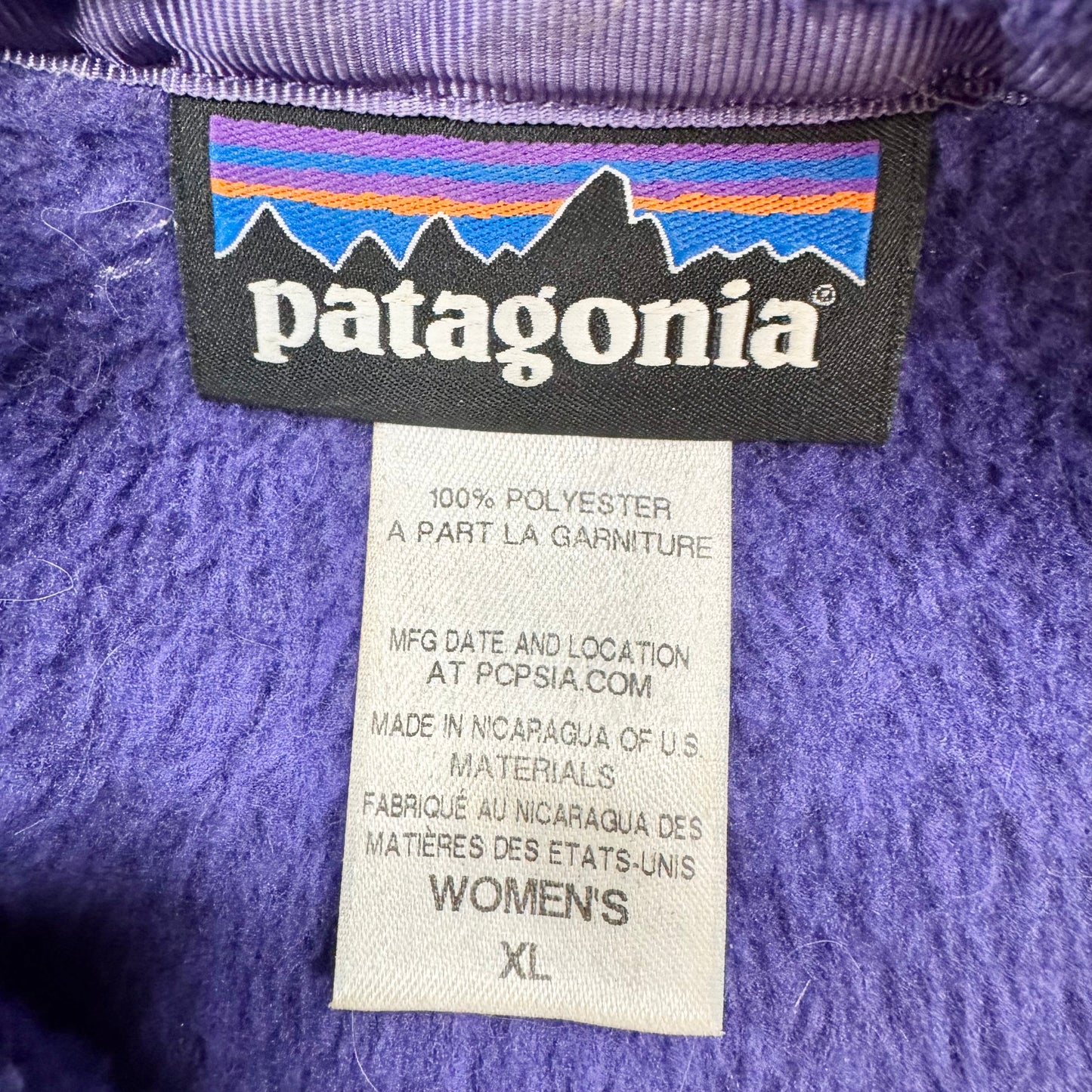 Jacket Fleece By Patagonia In Blue, Size: Xl