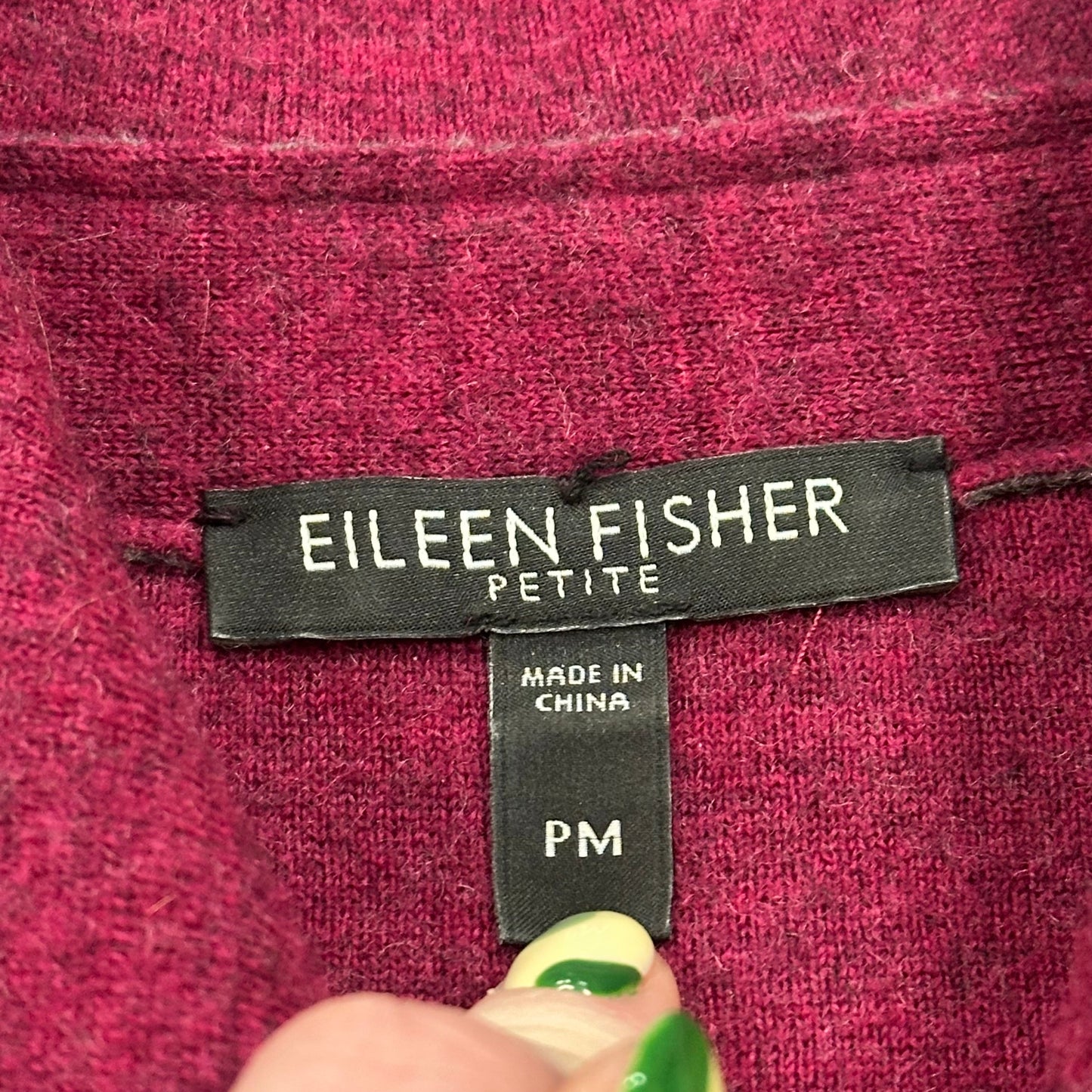 Jacket Other By Eileen Fisher In Purple, Size: M