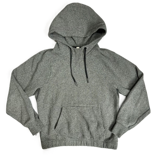 Athletic Sweatshirt Hoodie By Lululemon In Grey, Size: 4