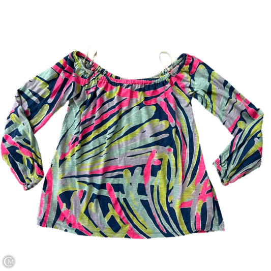 Top Long Sleeve Designer By Lilly Pulitzer In Multi-colored, Size: Xxs