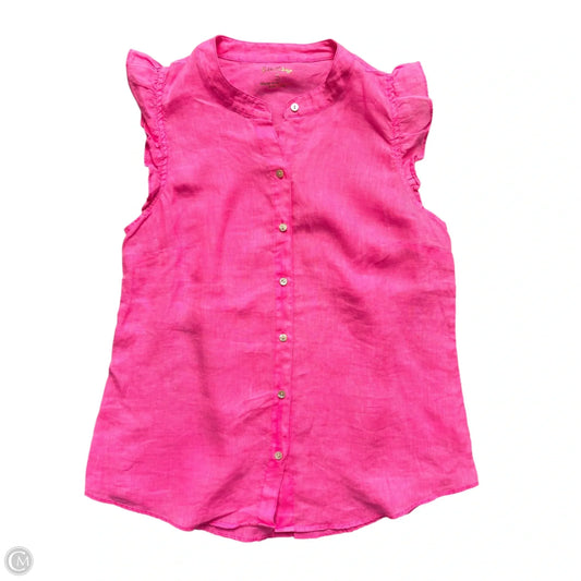 Top Sleeveless Designer By Lilly Pulitzer In Pink, Size: S