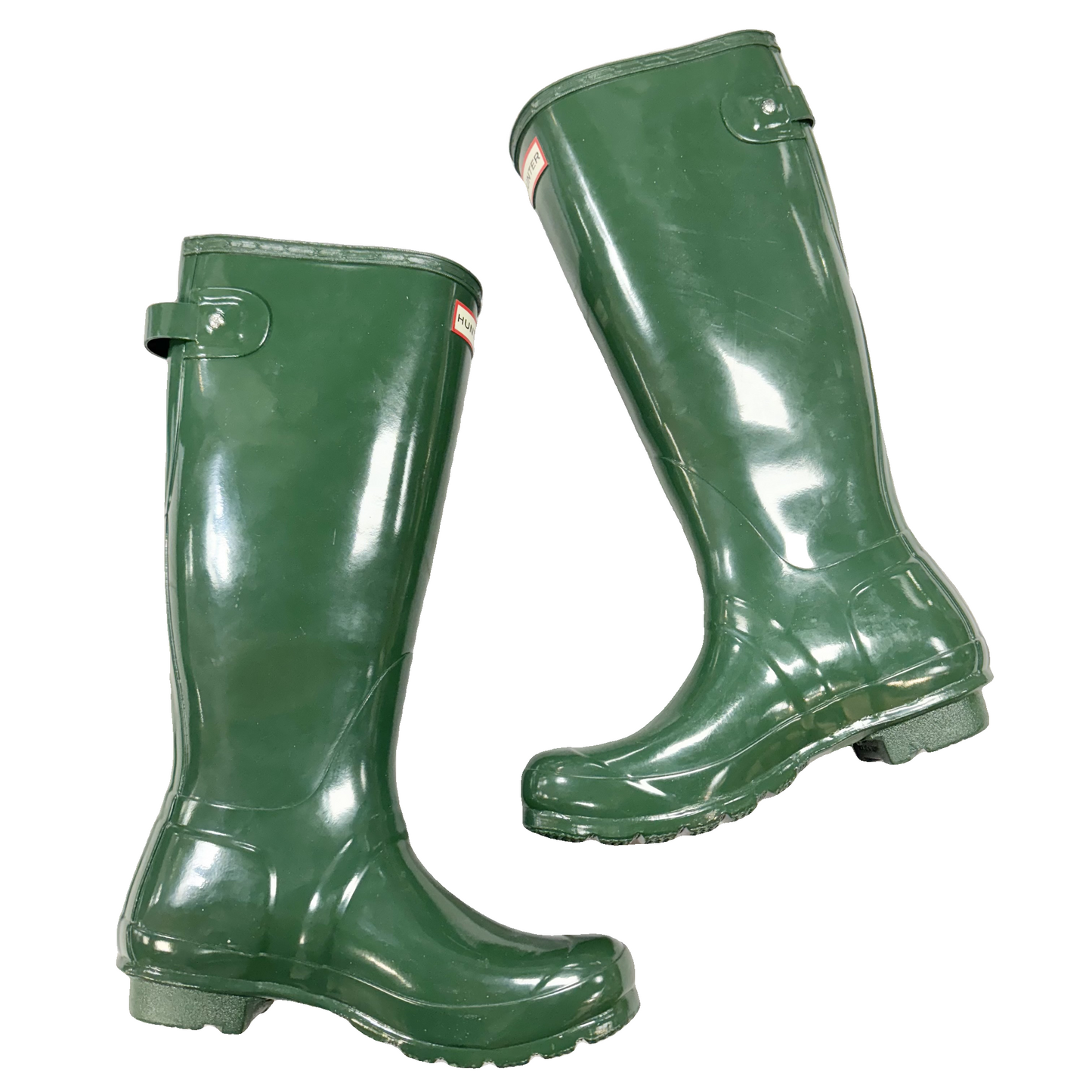 Boots Rain By Hunter In Green, Size: 7