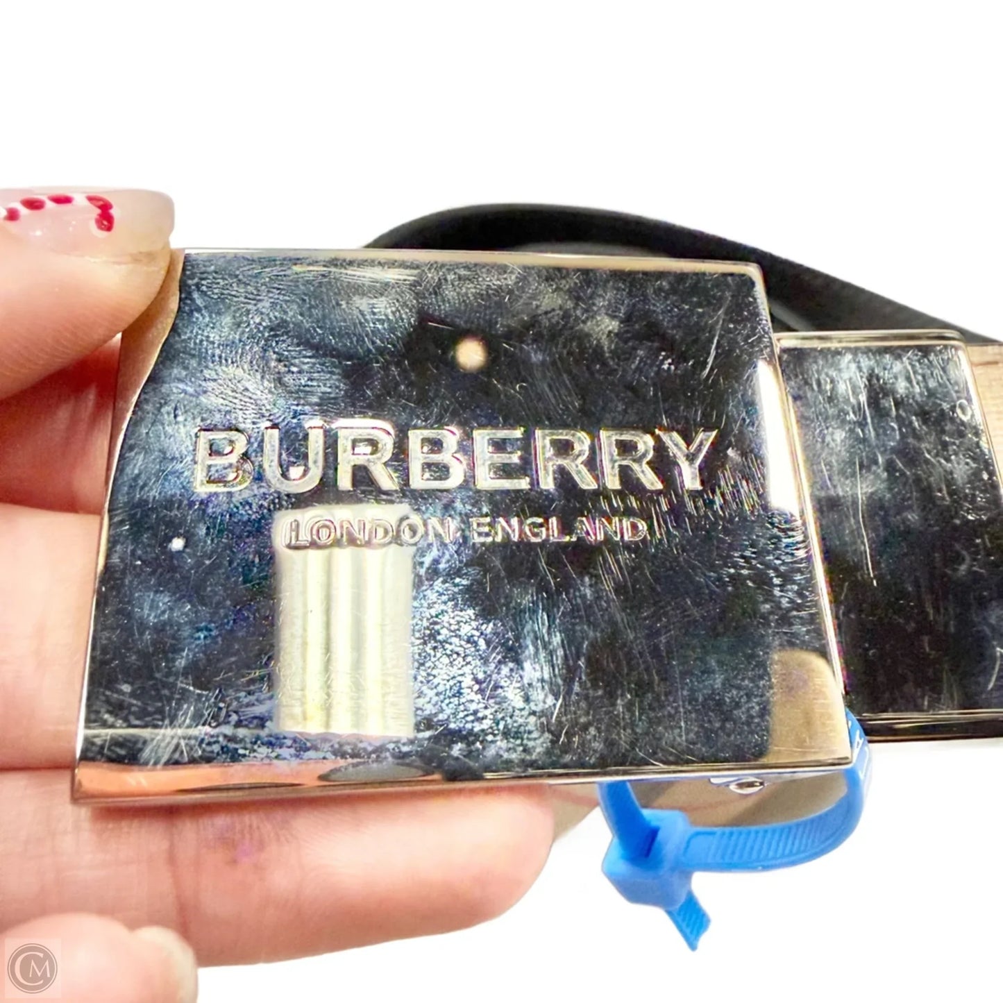 Belt Luxury Designer By Burberry, Size: Medium