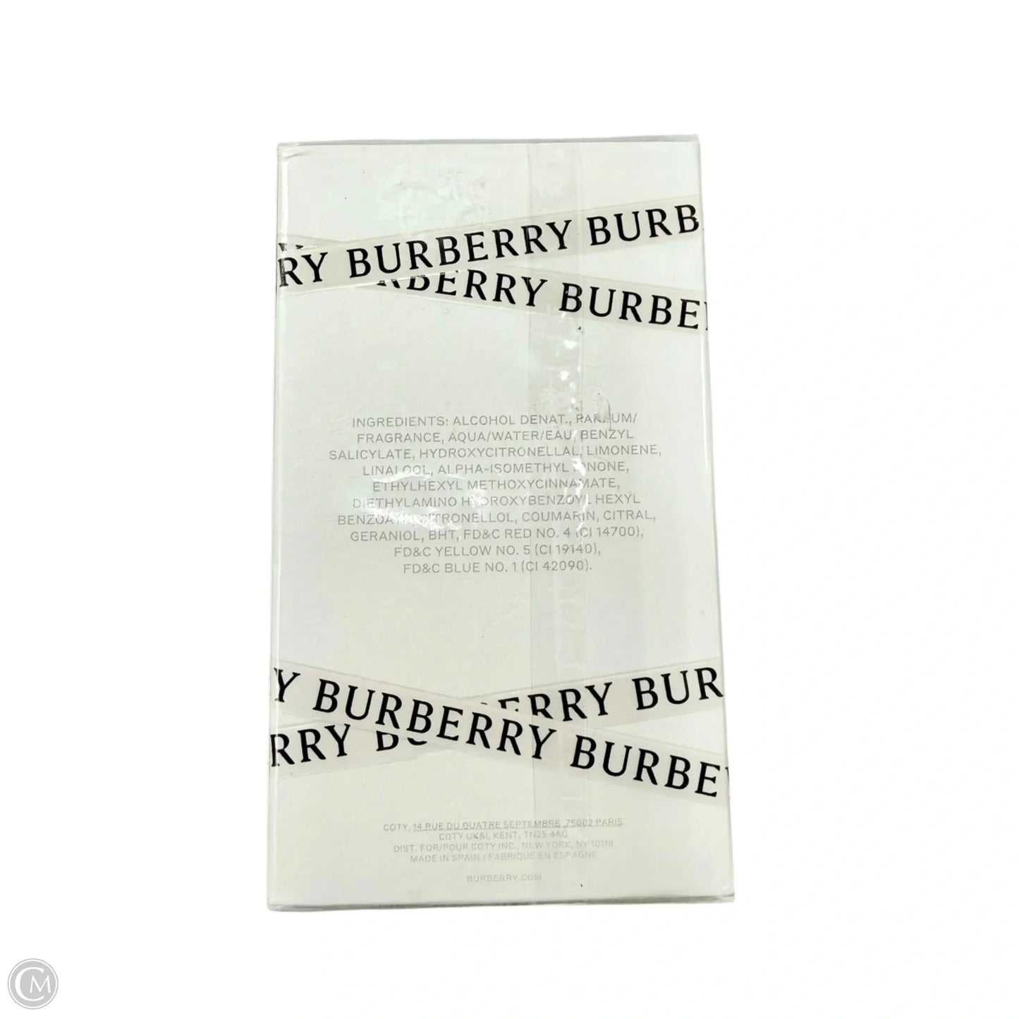 Fragrance Luxury Designer By Burberry, Size: Medium